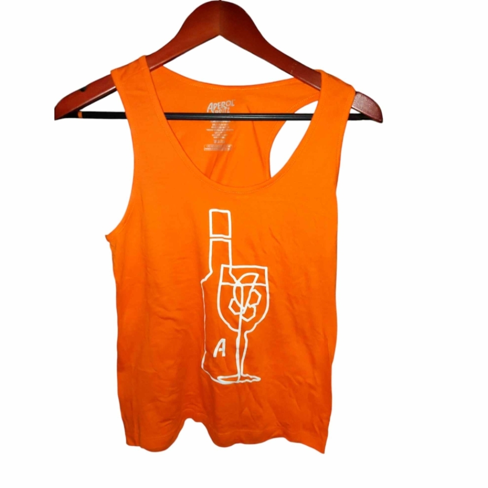 Aperol Spritz Size Large Orange Tank Top